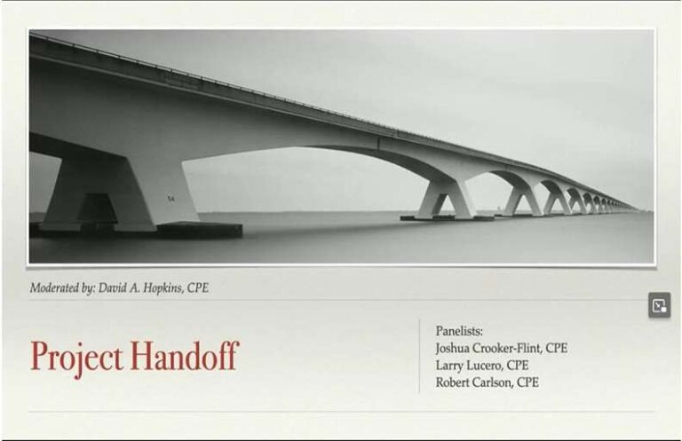 Project Handoff Panel: Protecting What's "Lost"